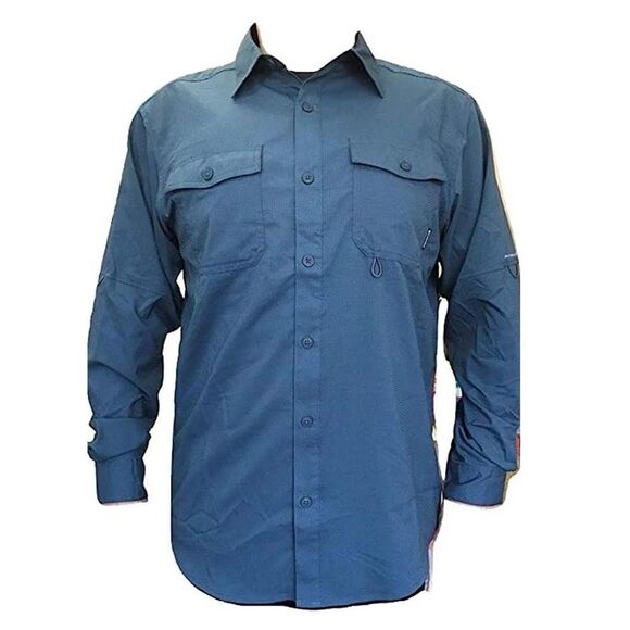 NWT Columbia Omni Wick UPF 40 Button Down Shirt - Mens L - Picture 1 of 13